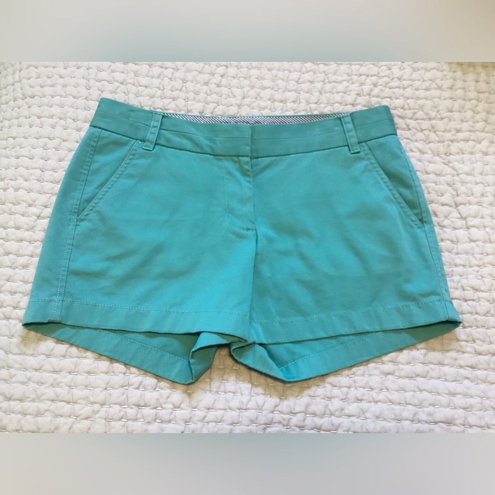 EUC J.Crew Teal Chino Shorts